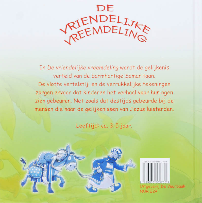 Achterkant van De vriendelijke vreemdeling