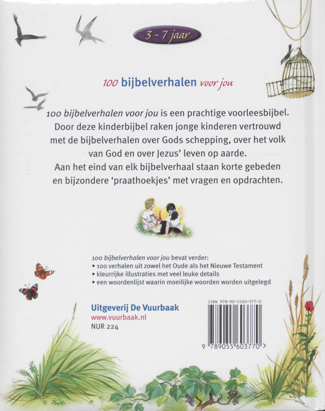 Achterkant van 100 bijbelverhalen voor jou