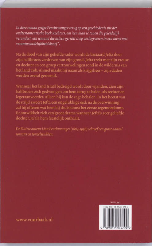 Achterkant van De dochter van Jefta