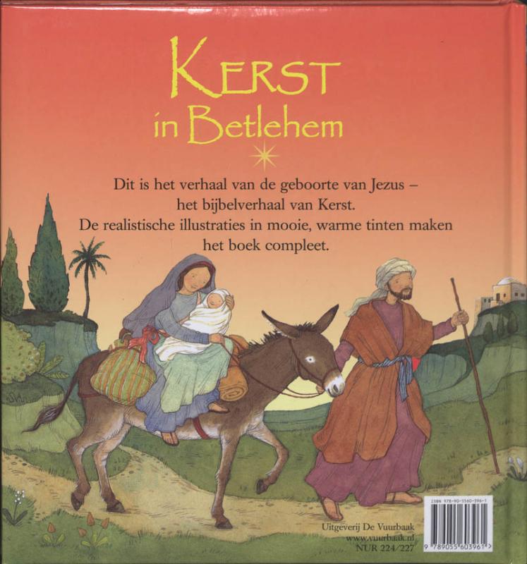 Achterkant van Kerst in Betlehem