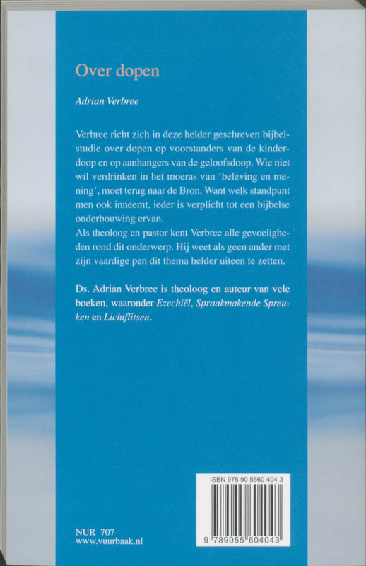 Achterkant van Over dopen