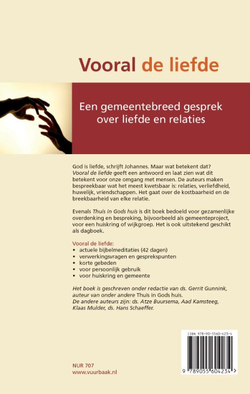 Achterkant van Vooral de liefde