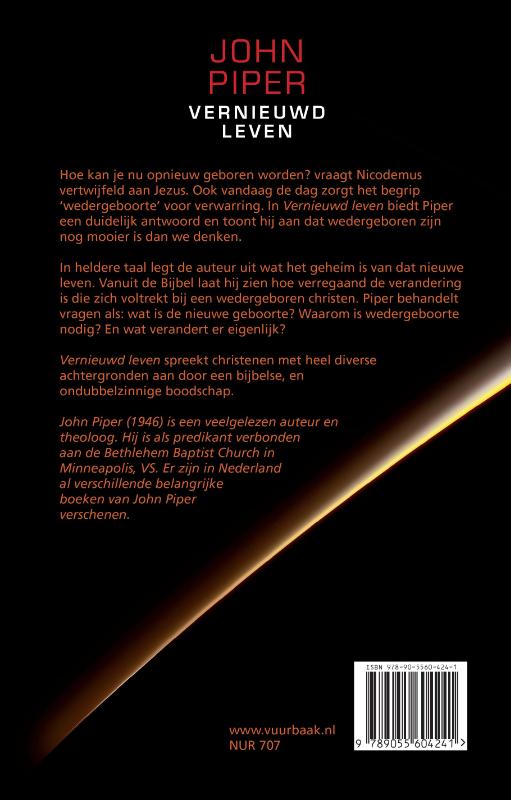 Achterkant van Vernieuwd leven