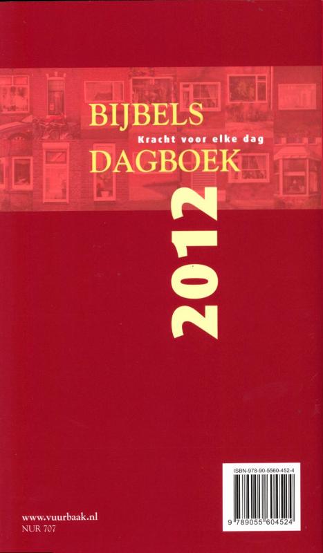 Achterkant van Bijbels dagboek 2012 (groot formaat)