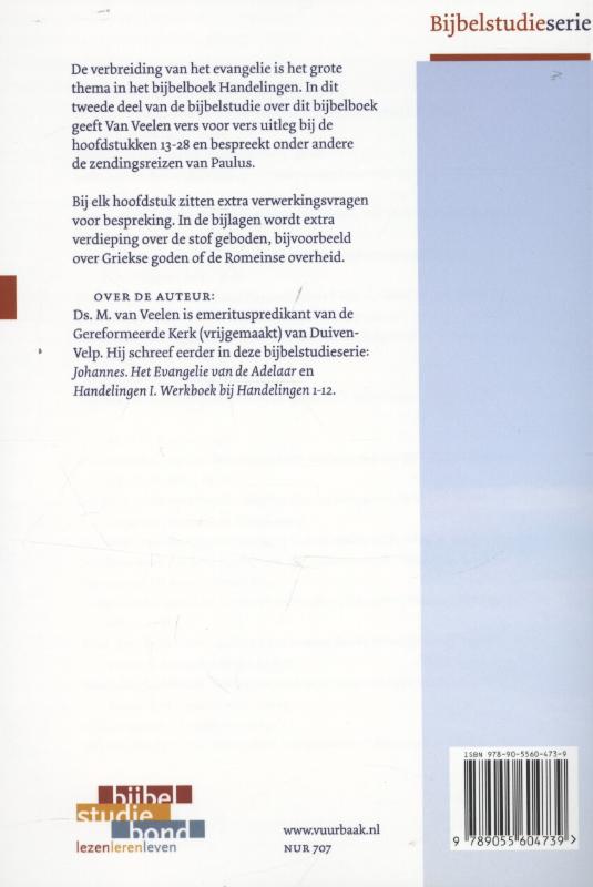 Achterkant van Werkboek bij Handelingen 13-28