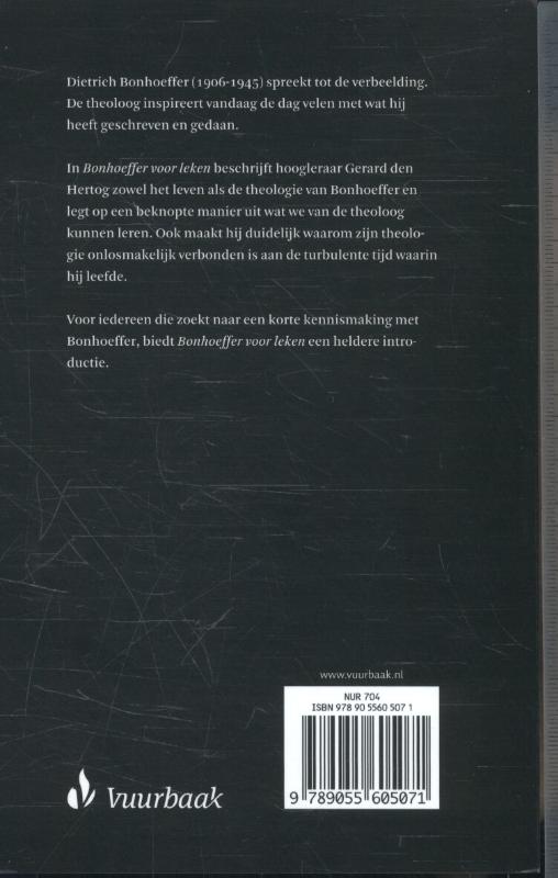Achterkant van Bonhoeffer voor leken