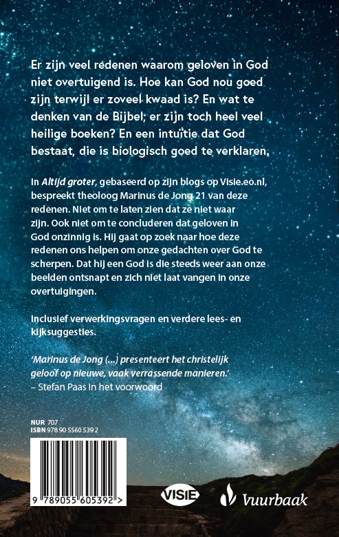 Achterkant van Altijd groter