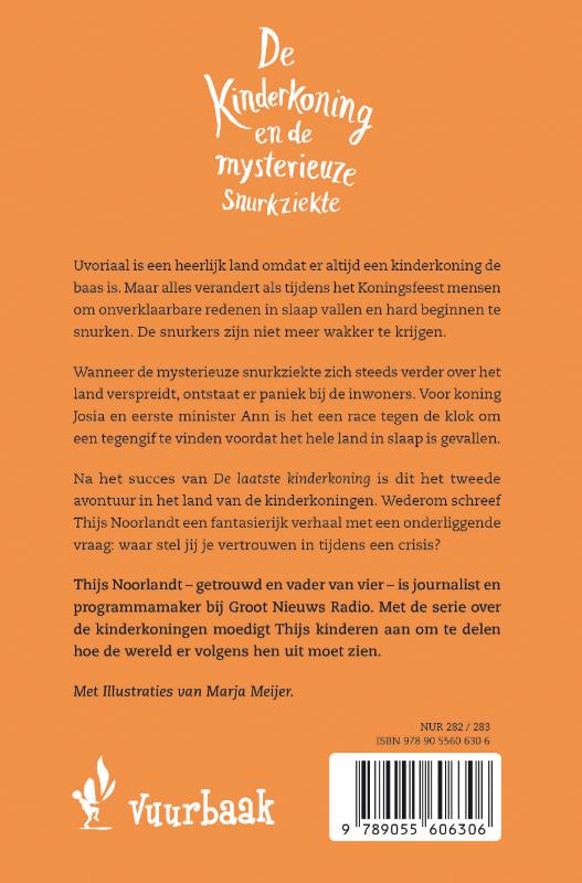Achterkant van De kinderkoning en de mysterieuze snurkziekte