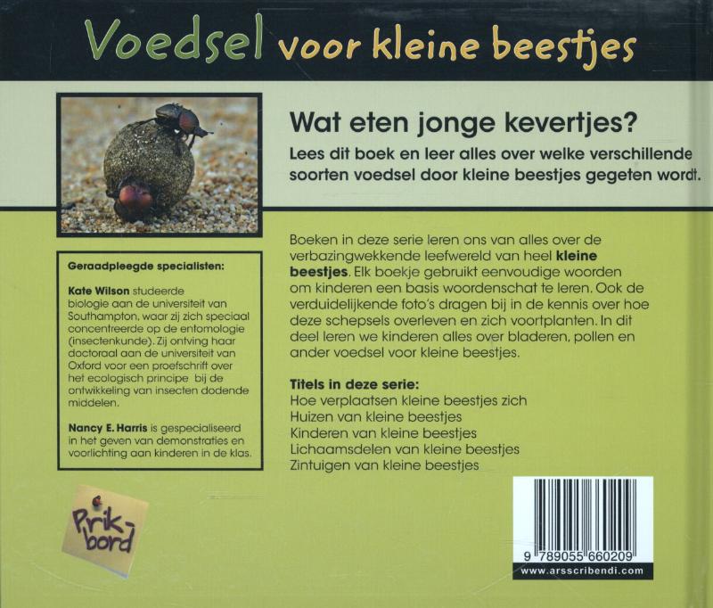 Achterkant van Voedsel voor kleine beestjes