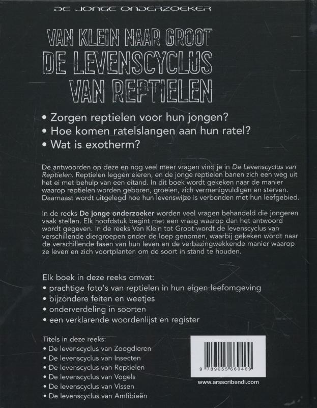 Achterkant van De levenscyclus van reptielen