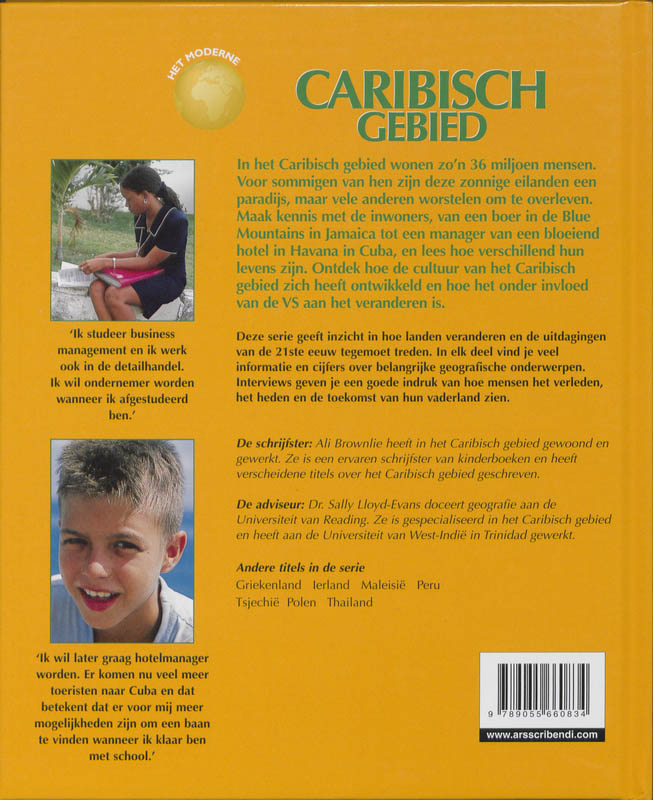 Achterkant van Het moderne Caribisch gebied