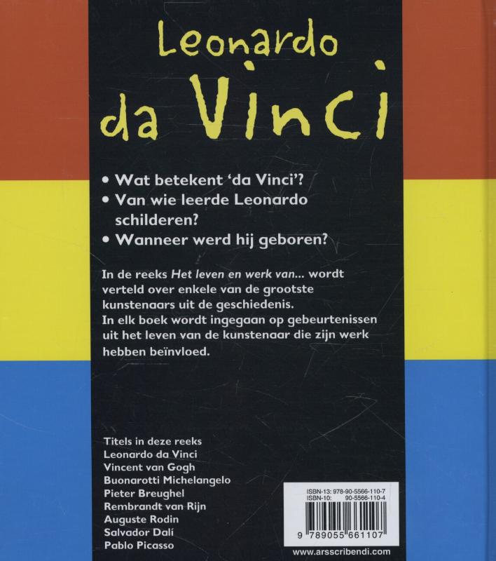 Achterkant van Leonardo da Vinci