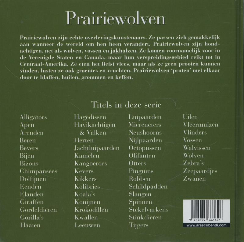 Achterkant van Prairiewolven