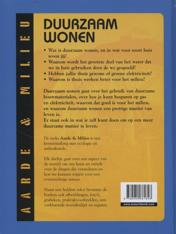 Achterkant van Duurzaam wonen