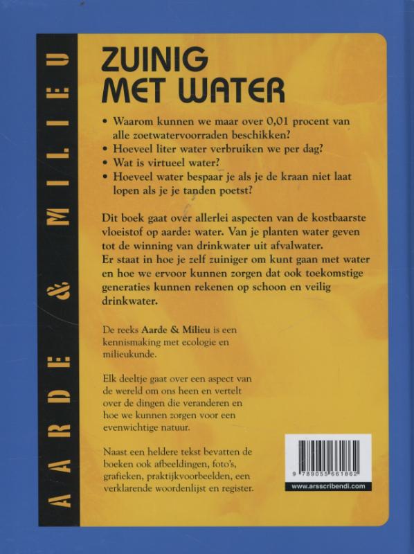Achterkant van Zuinig met water