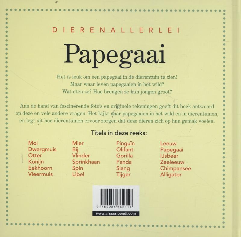 Achterkant van Papegaai
