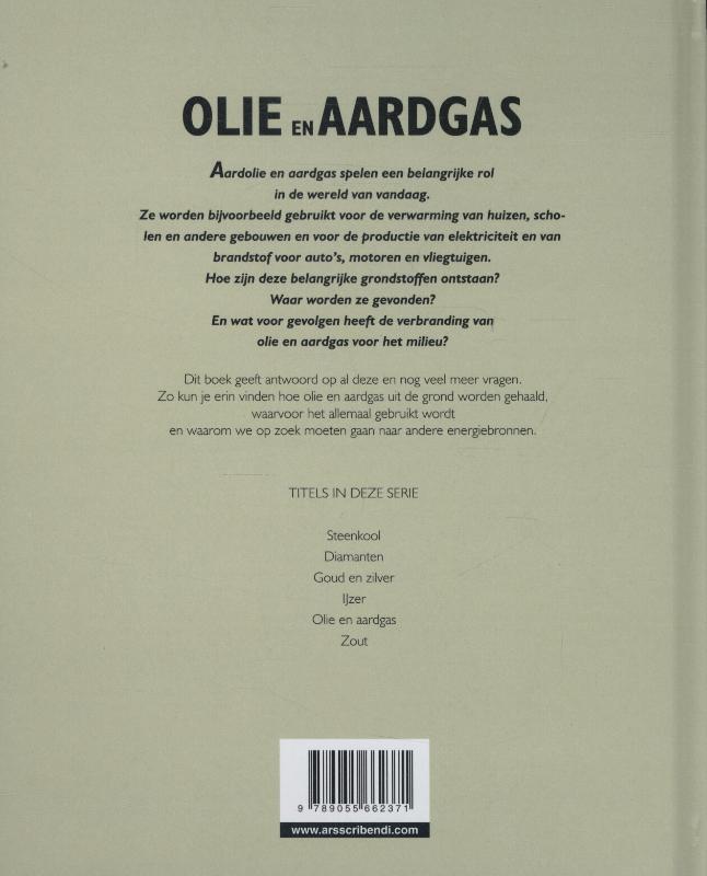 Achterkant van Olie en aardgas