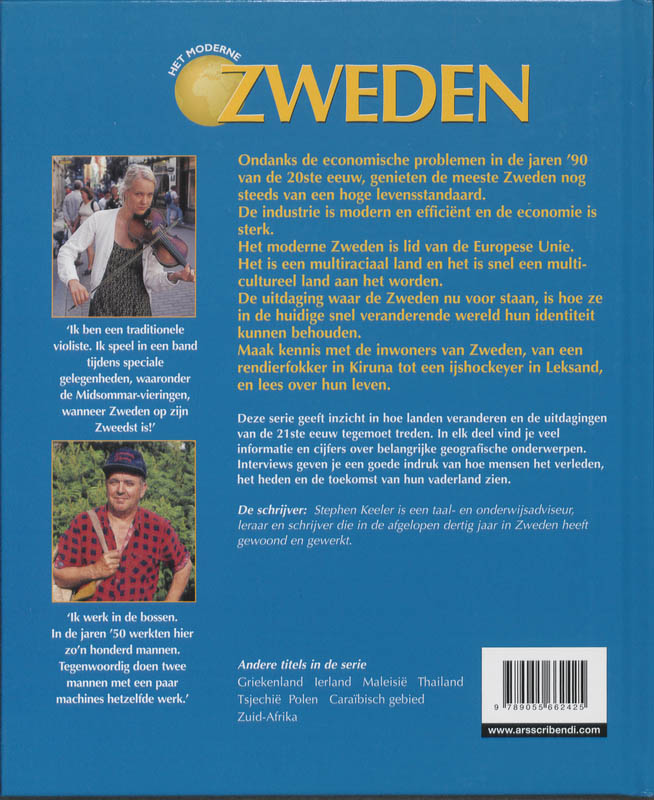 Achterkant van Het moderne Zweden