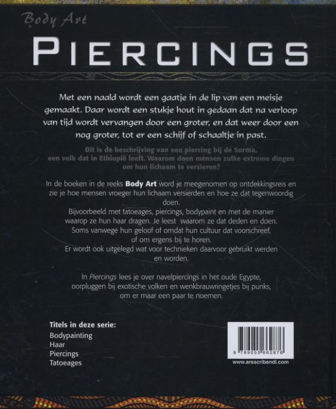 Achterkant van Piercings