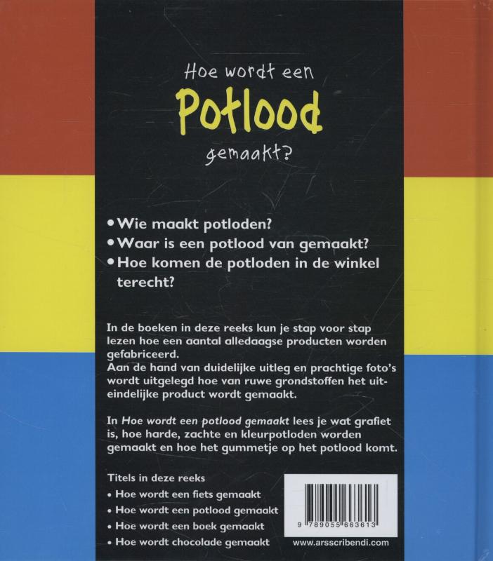 Achterkant van Hoe wordt een potlood gemaakt?