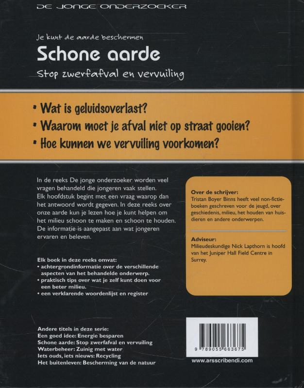 Achterkant van Schone aarde