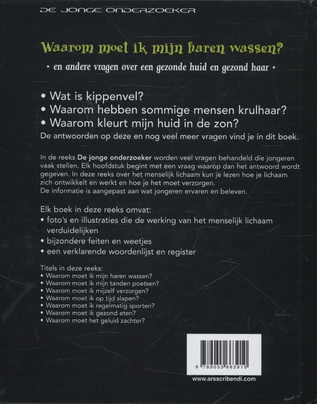 Achterkant van Waarom moet ik mijn haren wassen?