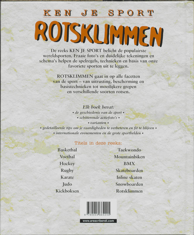 Achterkant van Rotsklimmen