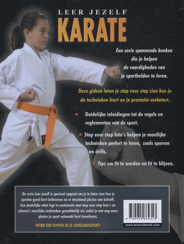 Achterkant van Karate