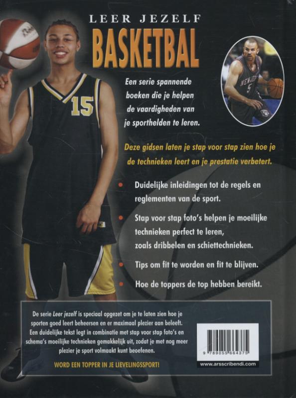 Achterkant van Basketbal