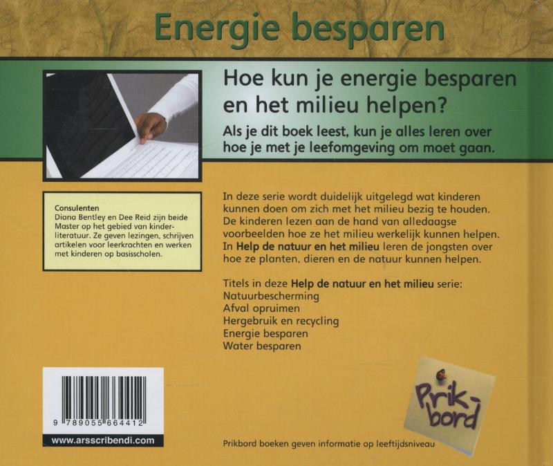 Achterkant van Energie besparen
