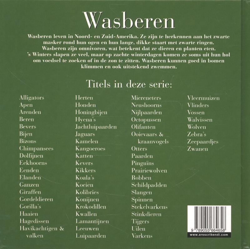 Achterkant van Wasberen