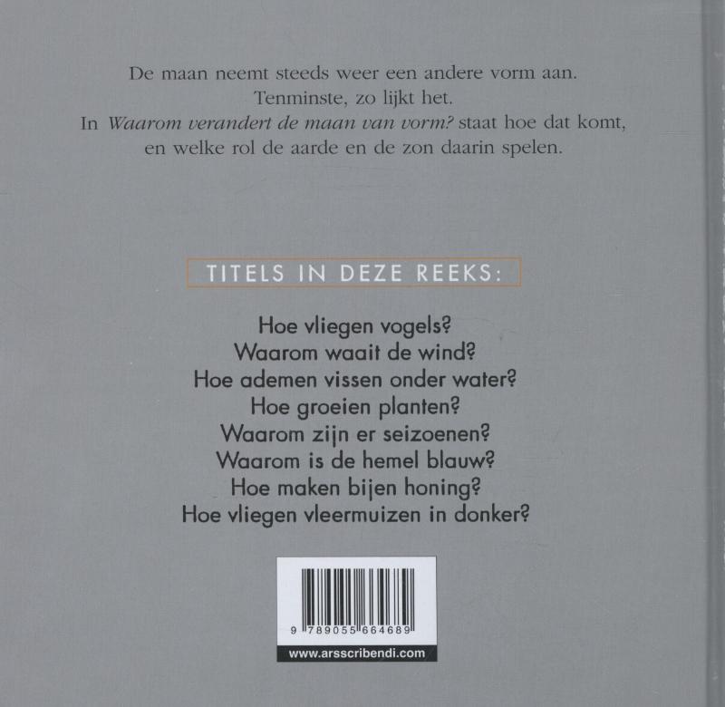 Achterkant van Waarom verandert de maan van vorm?