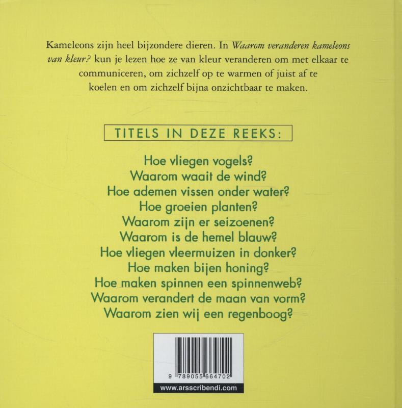 Achterkant van Waarom veranderen kameleons van kleur?