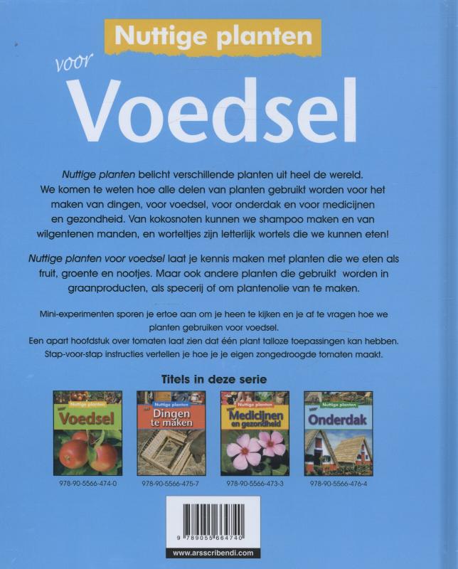 Achterkant van Nuttige planten voor voedsel