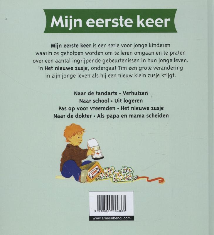 Achterkant van Het nieuwe zusje