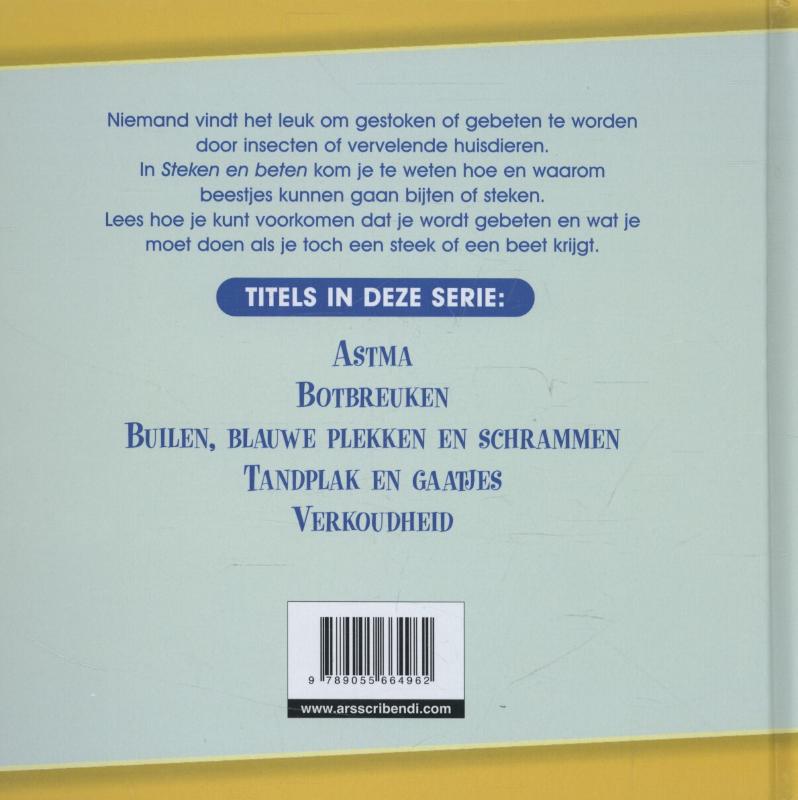 Achterkant van Steken en beten