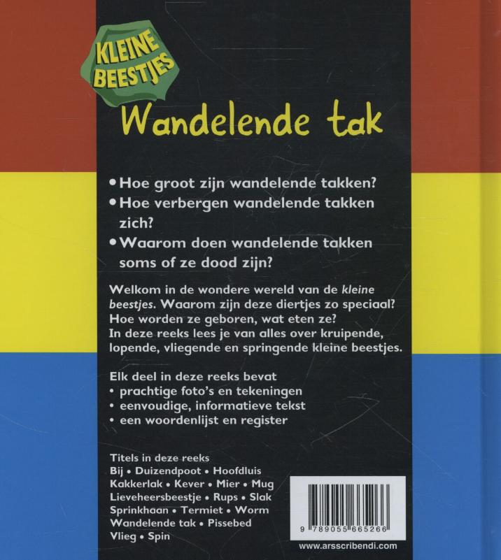 Achterkant van Wandelende tak