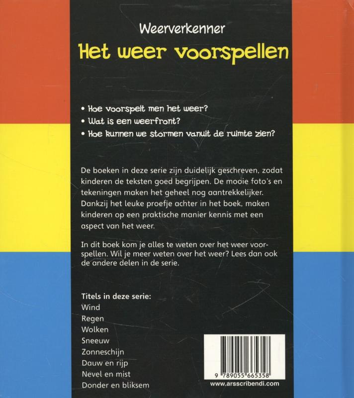 Achterkant van Het weer voorspellen