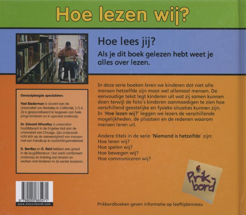 Achterkant van Hoe lezen wij?
