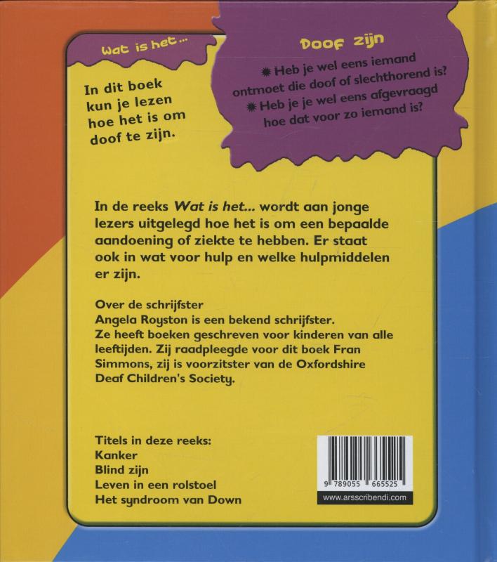 Achterkant van Doof zijn