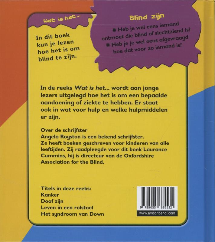 Achterkant van Blind zijn