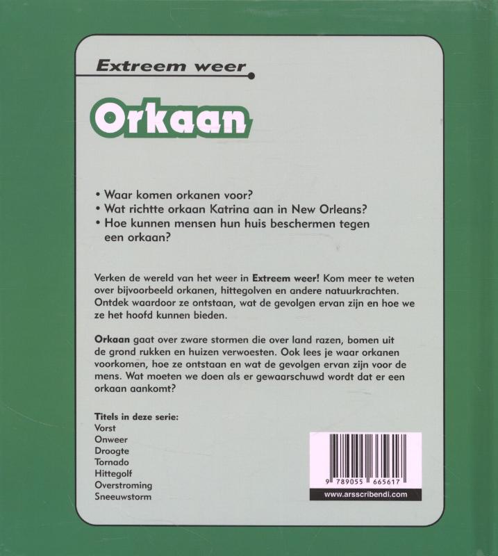 Achterkant van Orkaan