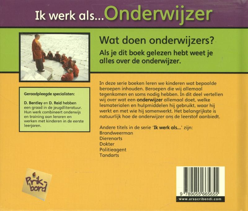 Achterkant van Onderwijzer