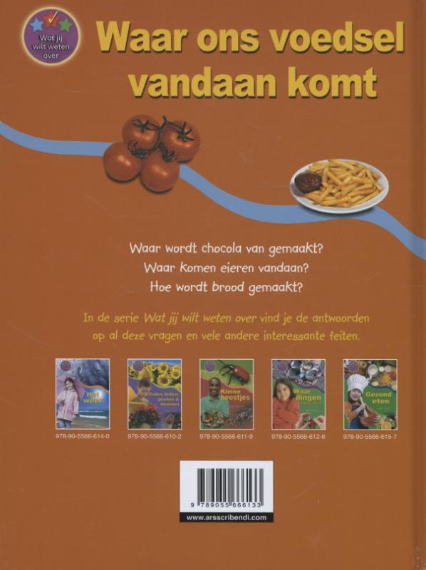 Achterkant van Waar ons voedsel vandaan komt
