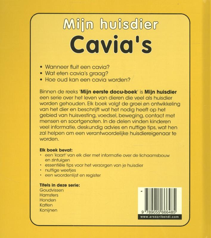 Achterkant van Cavia's