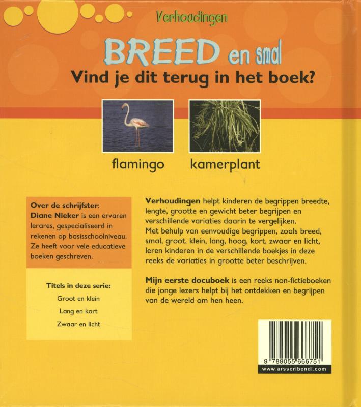 Achterkant van Breed en smal
