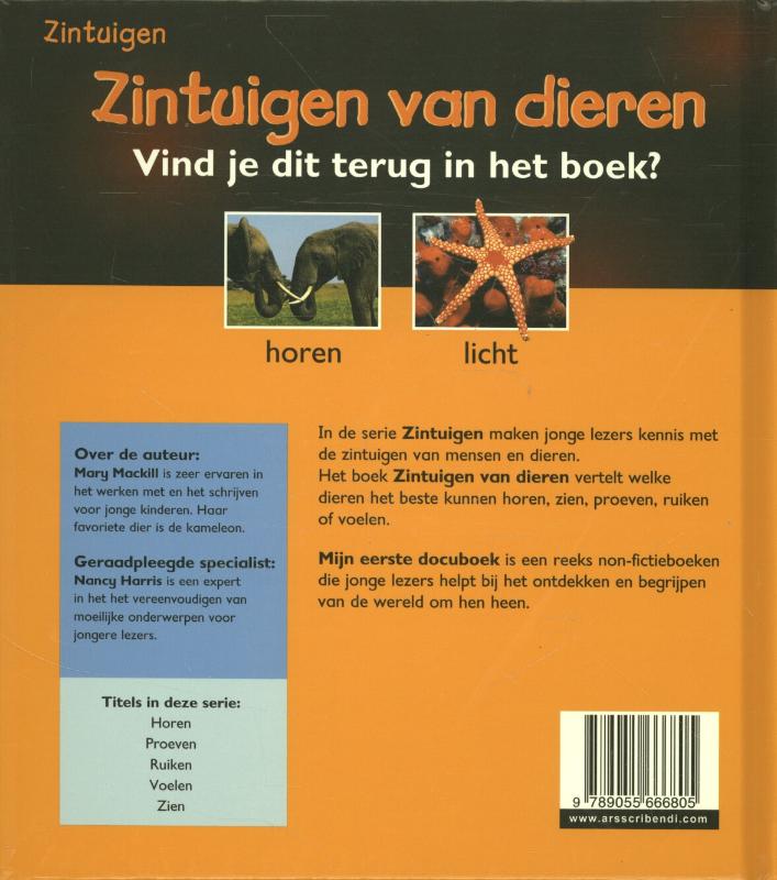 Achterkant van Zintuigen van dieren