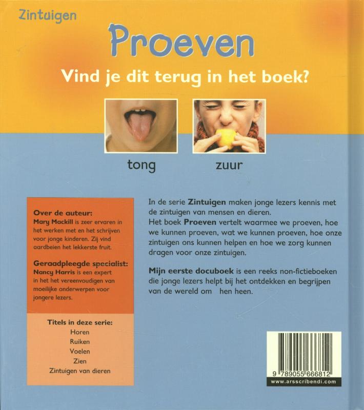 Achterkant van Proeven