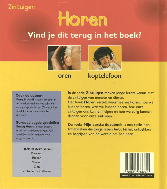 Achterkant van Horen
