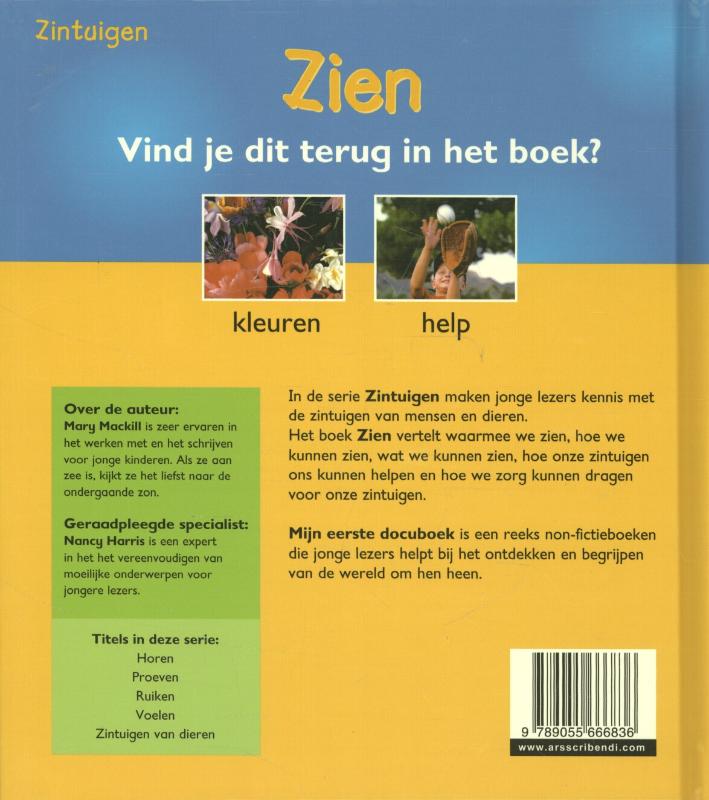 Achterkant van Zien